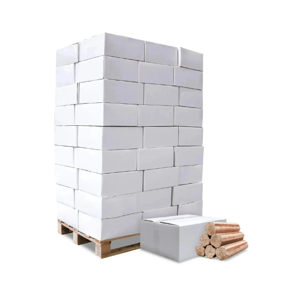 Heizfuxx BBQ Buchenholzbriketts – 972 kg Palette (54 x 18-kg-Gebinde) – Premium Holzbriketts für BBQ & Grill